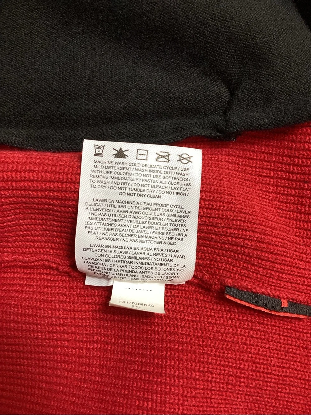 Nike Air Jordan Sportswear Tech Knit “Bred” Full-Zip sweater Jacket, Size: 2XL